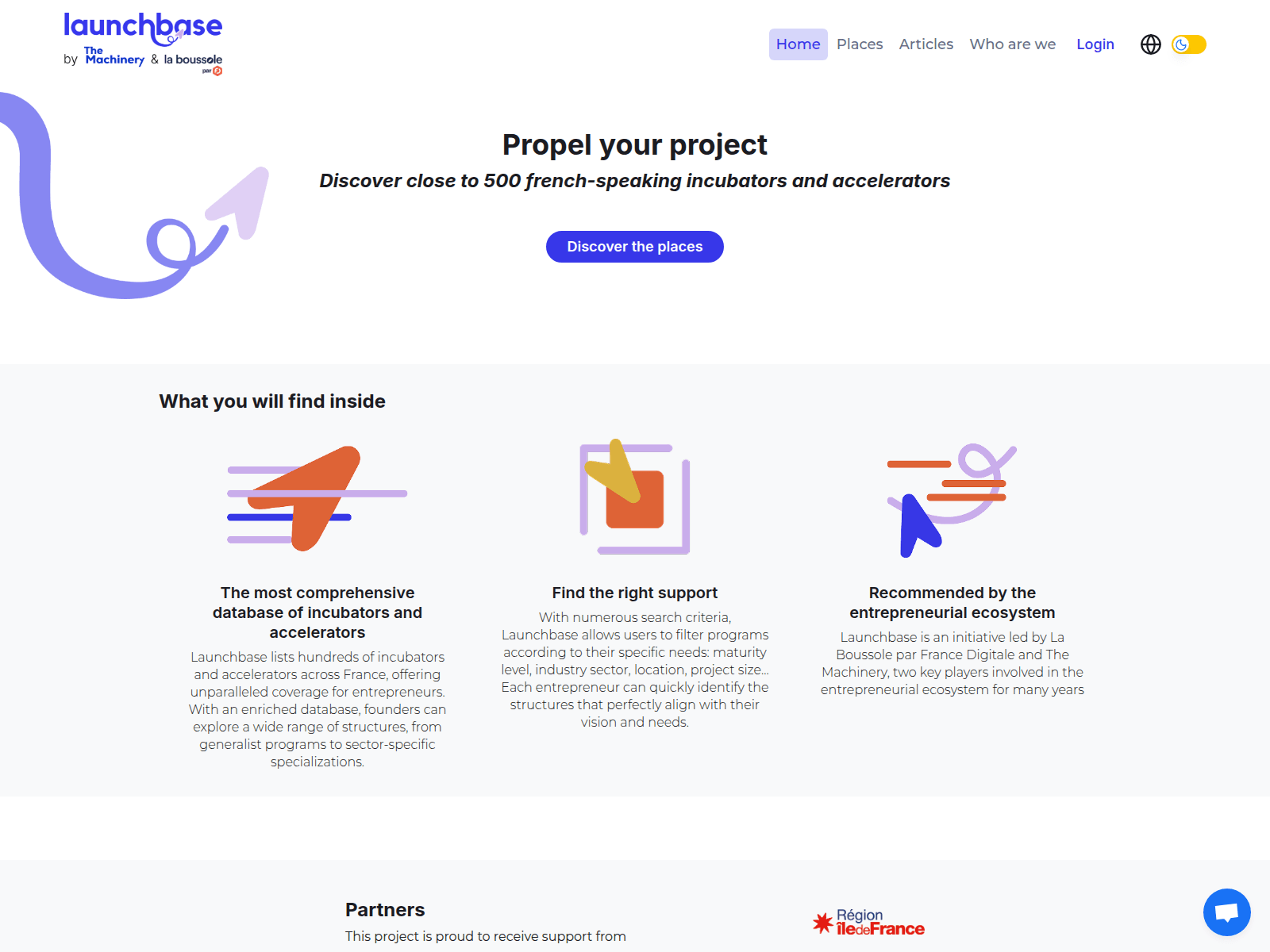 Screenshot of launchbase.pages.dev