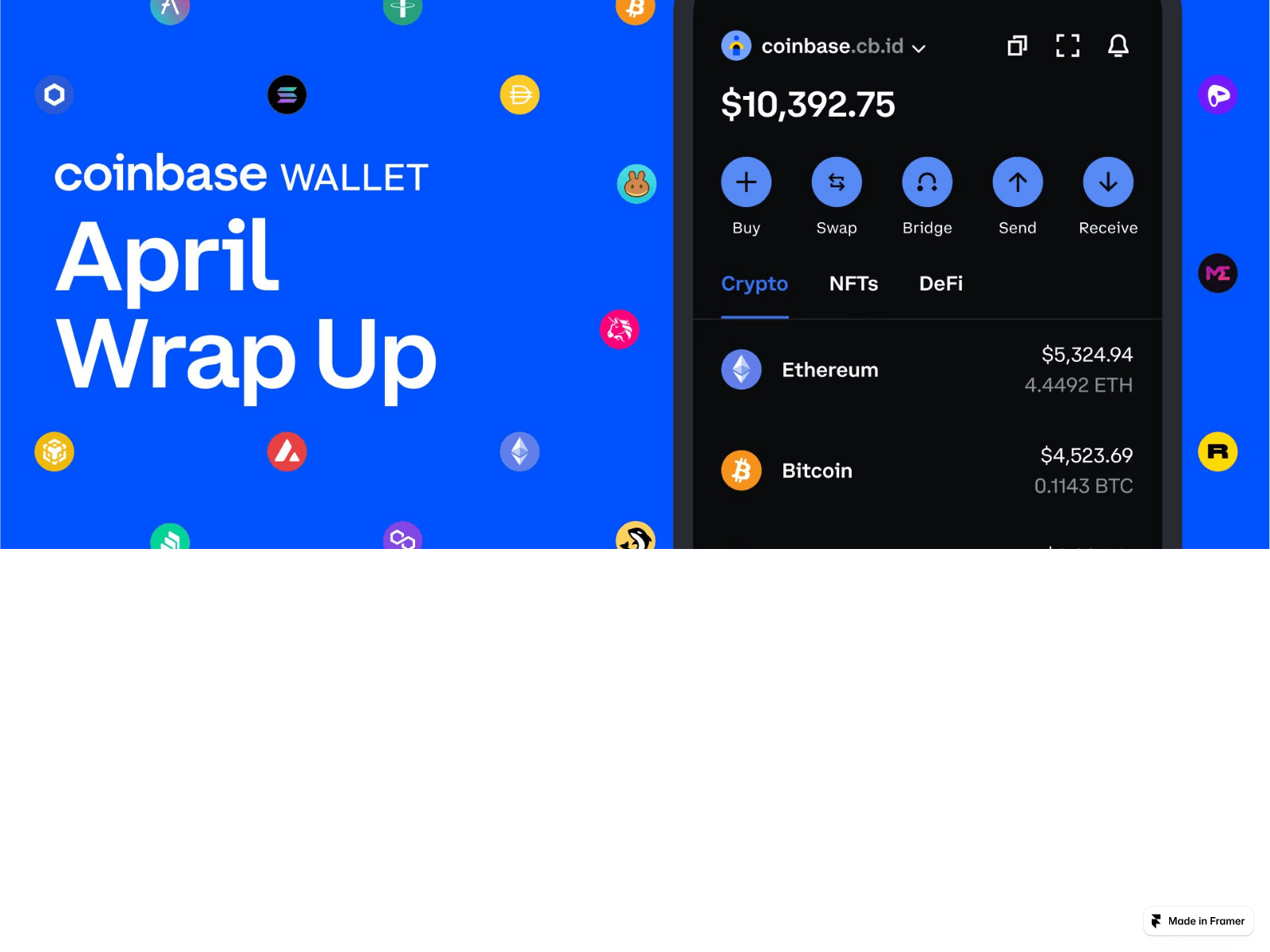 Screenshot of sso-auth-coinbase-wallet.framer.ai