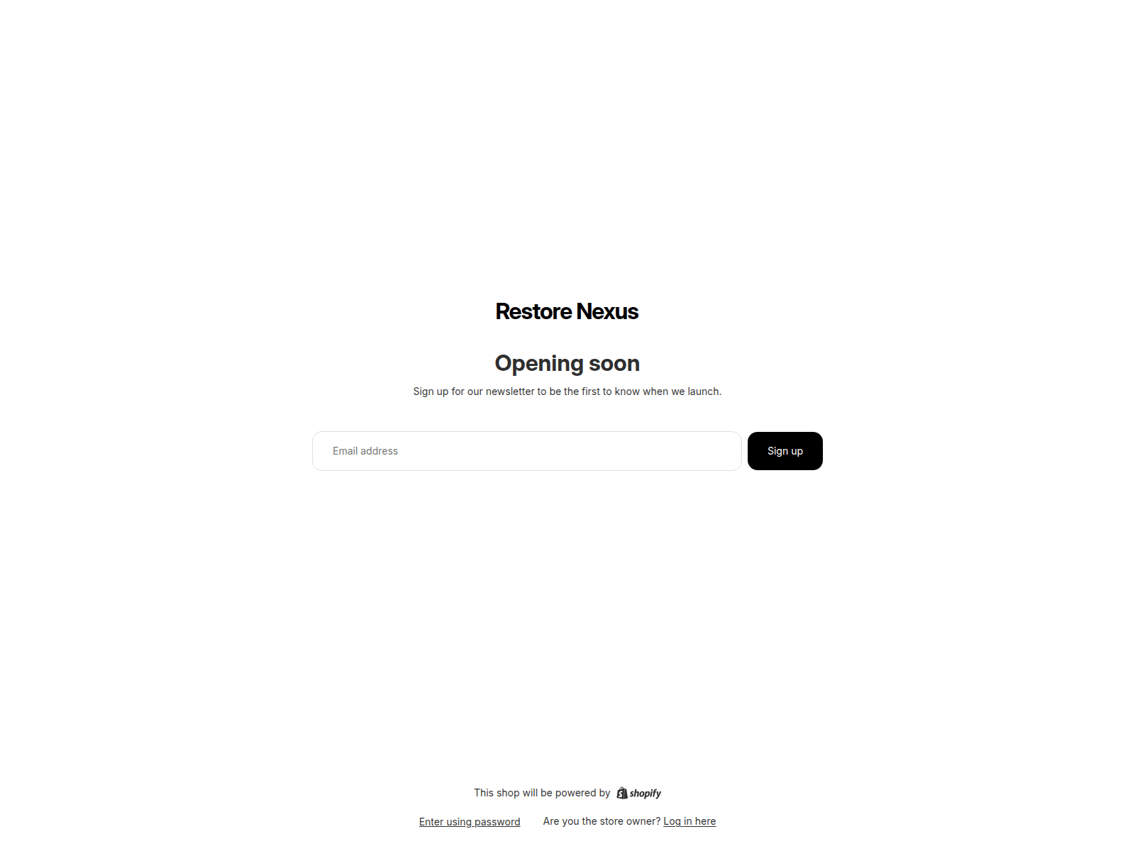 Screenshot of restorenexus.com