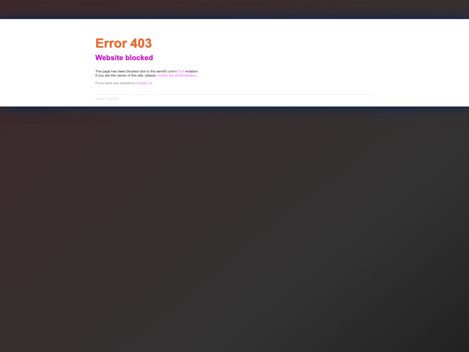 Screenshot of ankit17.serv00.net