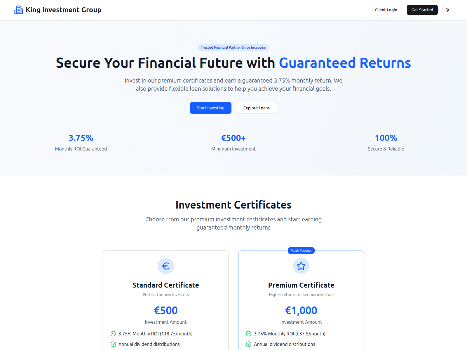 Screenshot of kinggroups.co.uk