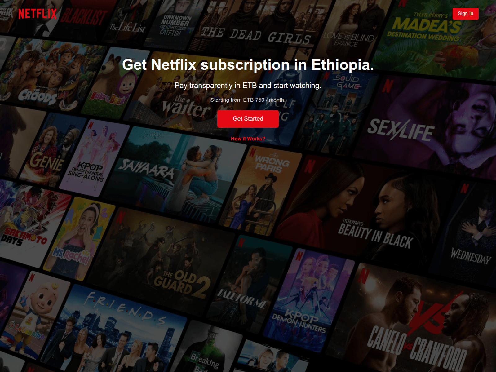 Screenshot of buyflix.et