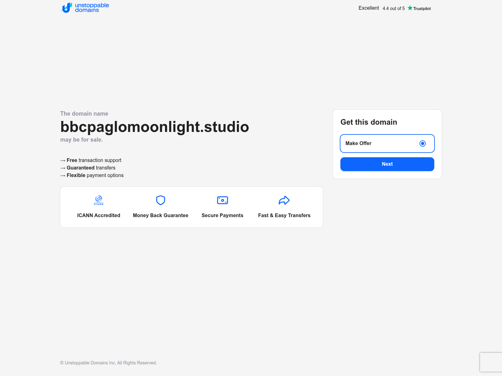Forensic screenshot of bbcpaglomoonlight.studio
