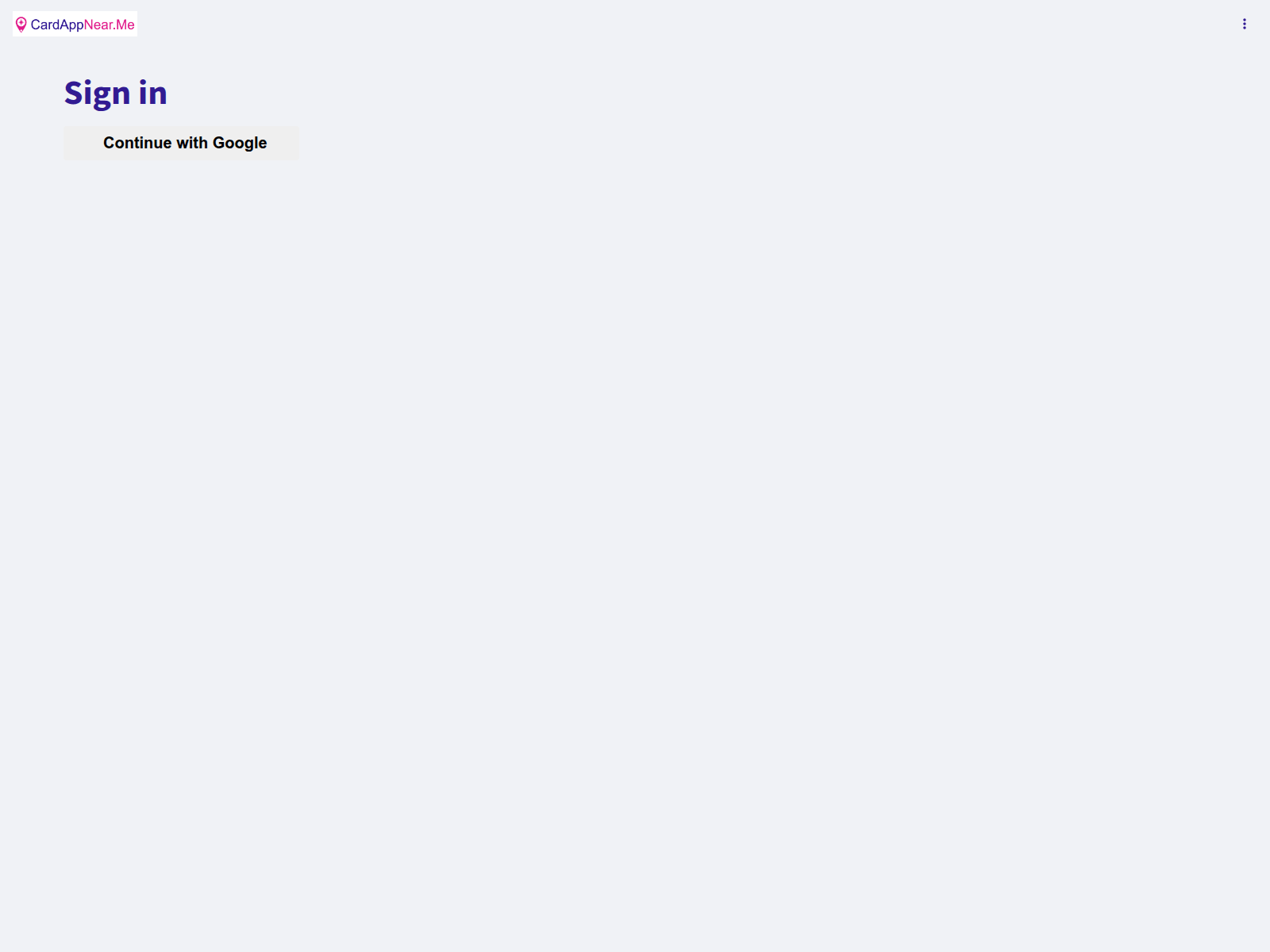 Screenshot of cardappnear.me