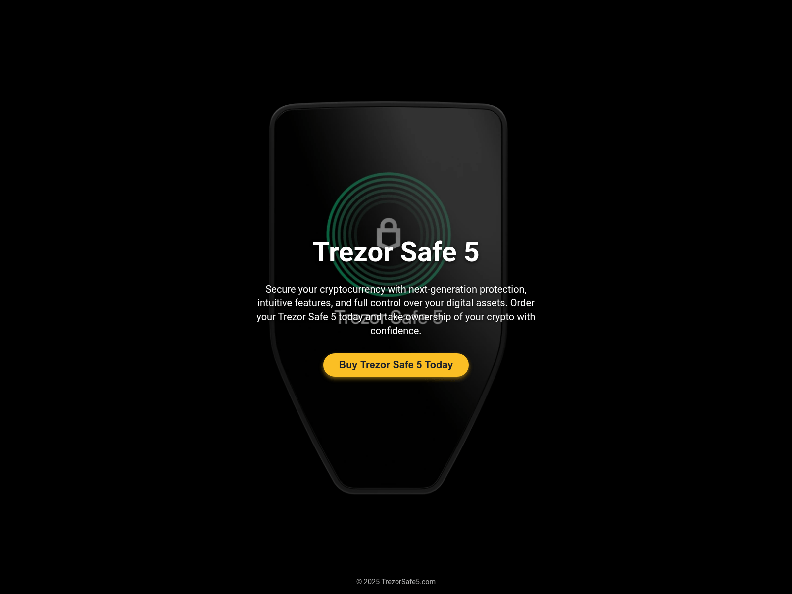 Screenshot of www.trezorsafe5.com