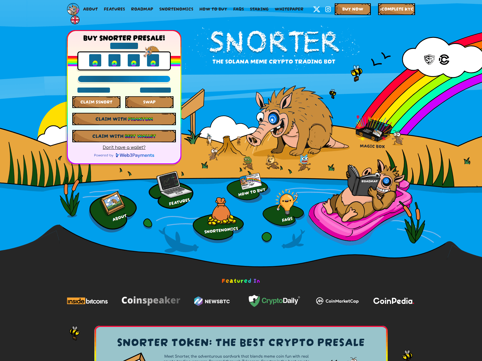 Screenshot of claim-snorter.pages.dev