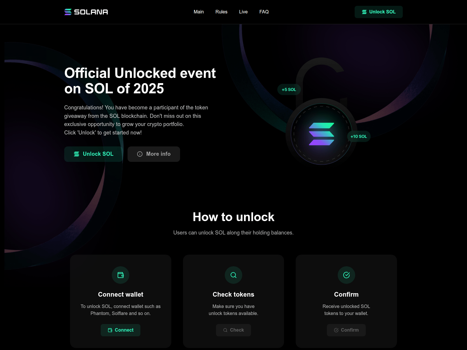 Screenshot of unlockevent.net