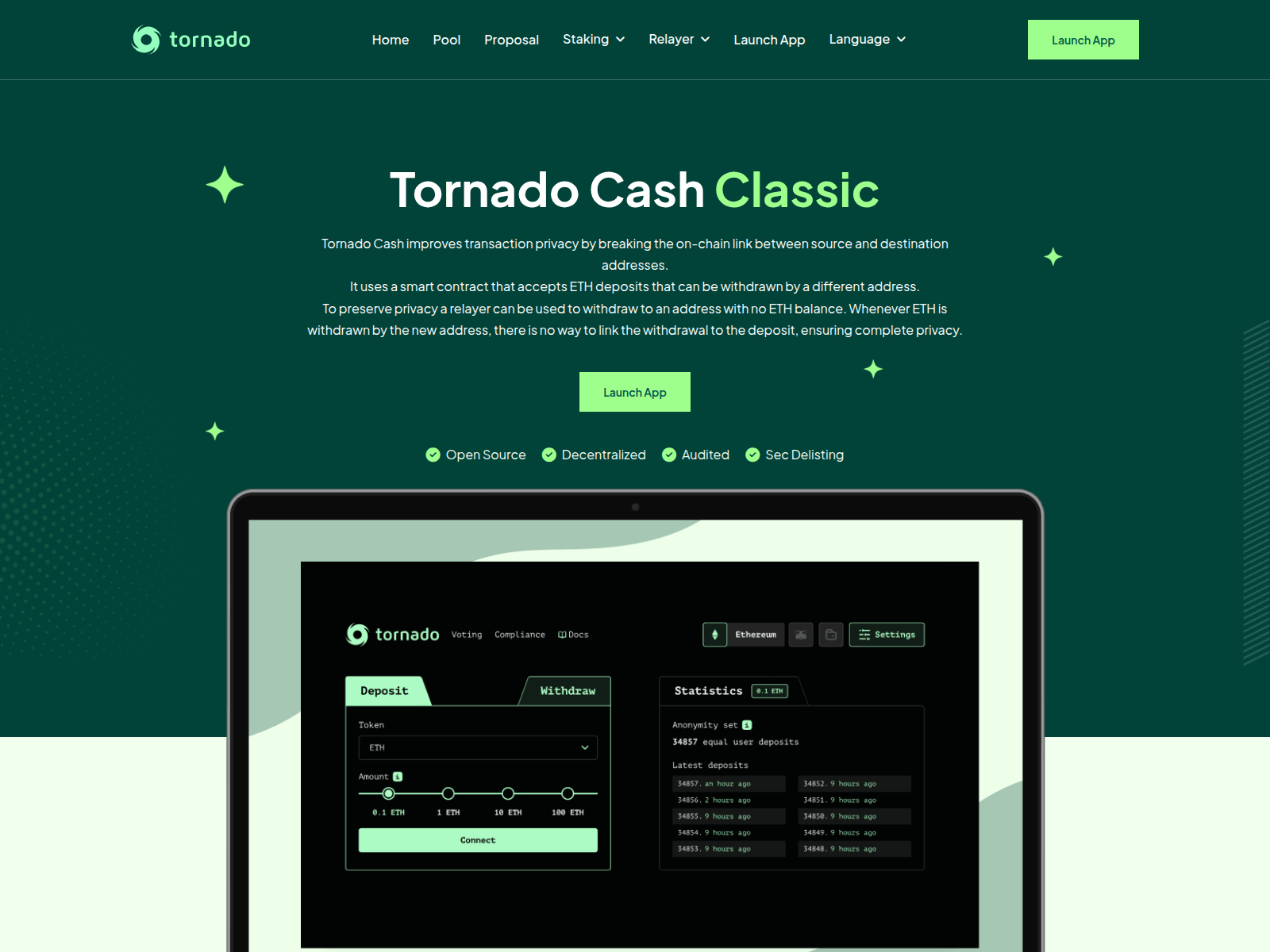 Screenshot of torndao.com