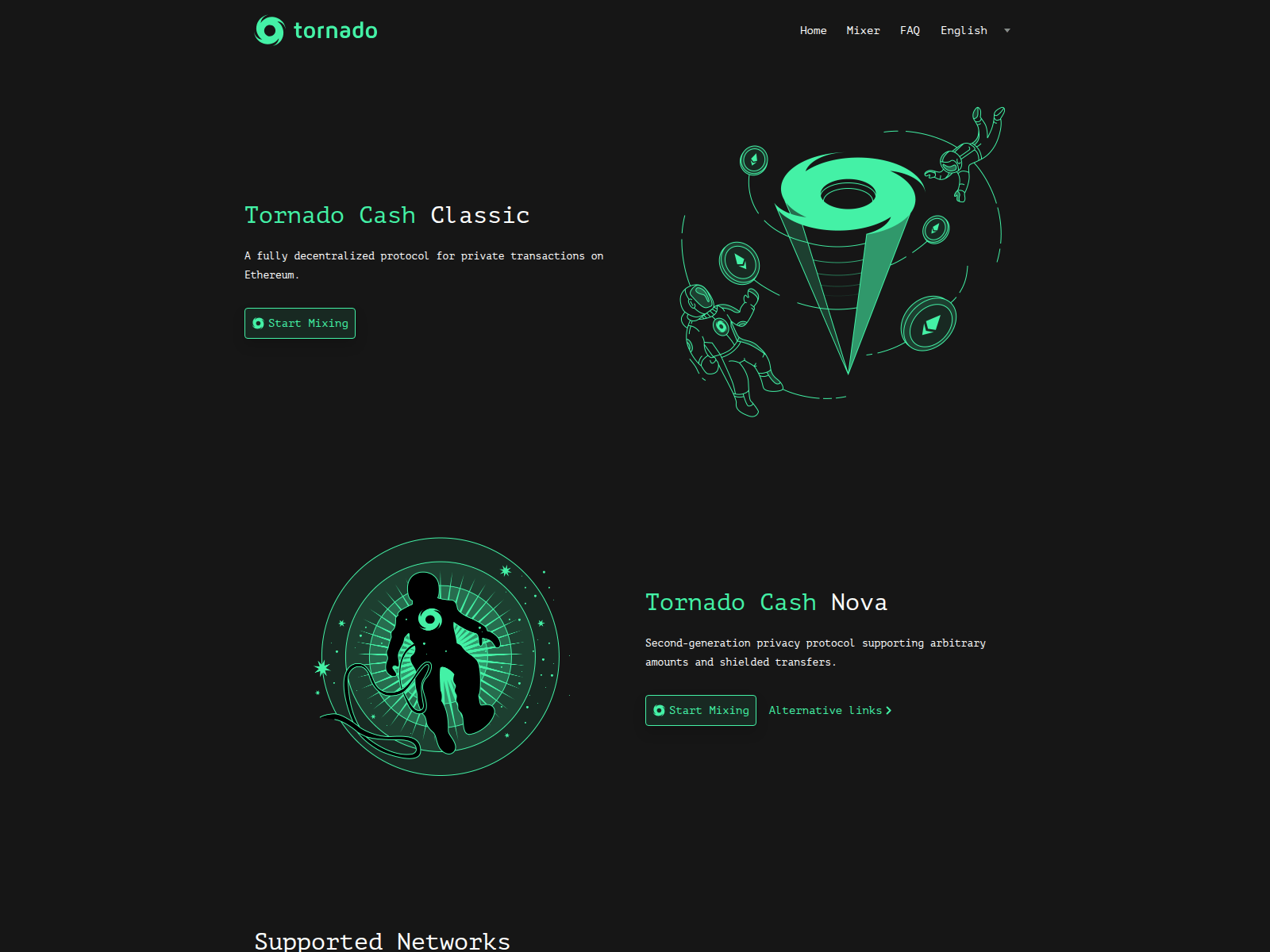 Screenshot of tornadocash-node1.app