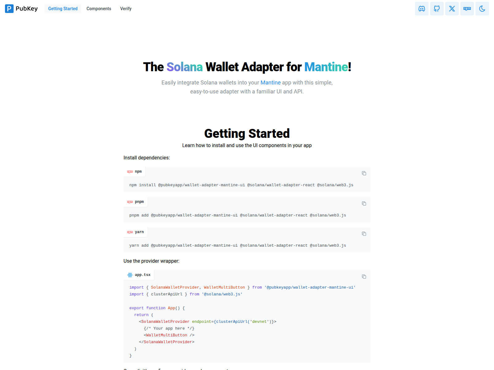 Screenshot of solana-wallet-adapter-mantine-ui.pages.dev