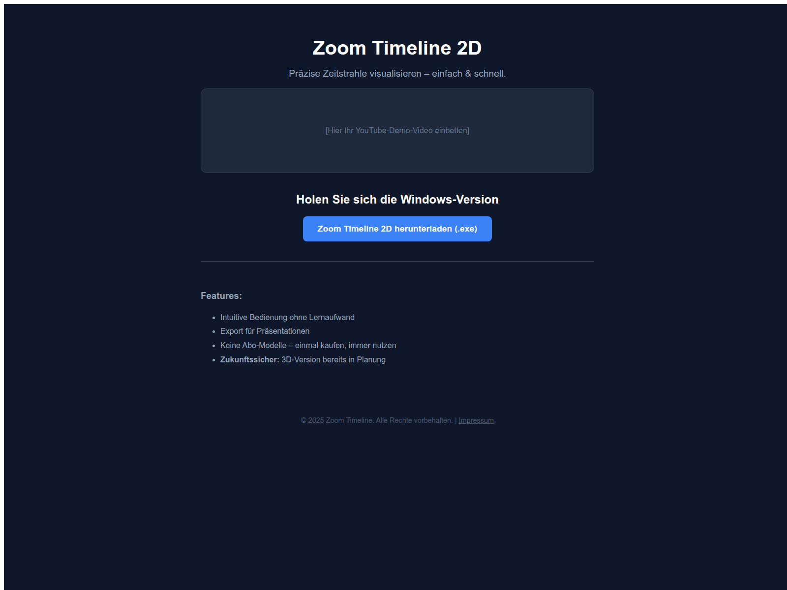 Screenshot of zoom-timeline.com