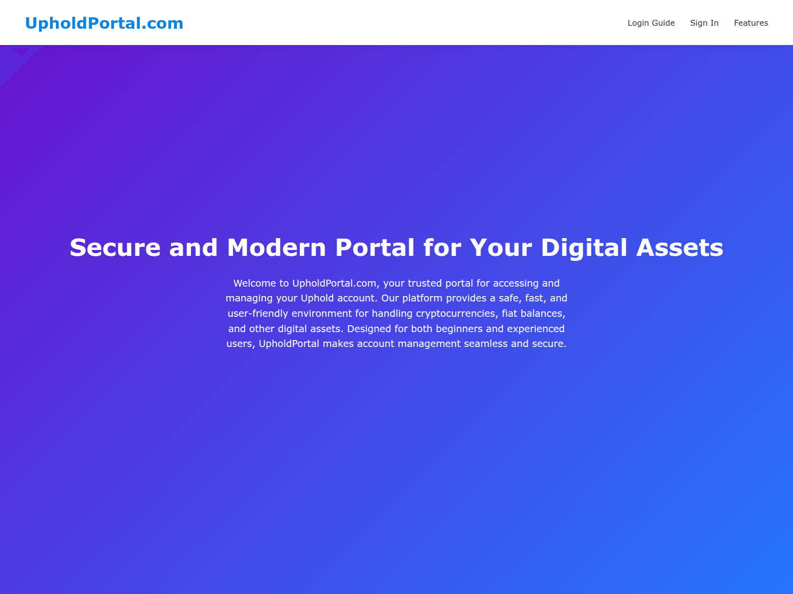 Screenshot of uphoold-login.pages.dev