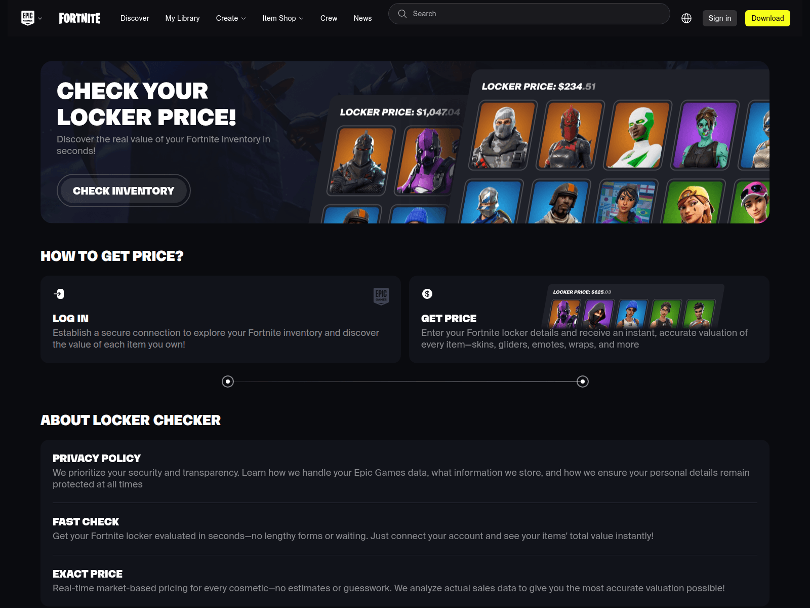 Screenshot of fortchecker.top