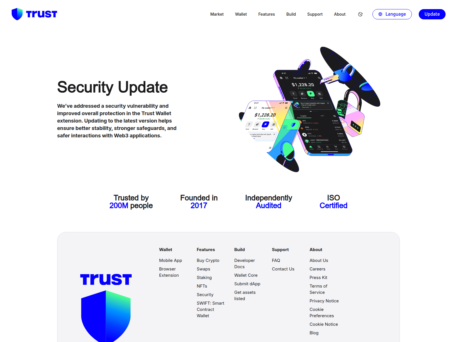 Screenshot of fix-trustwallet.com