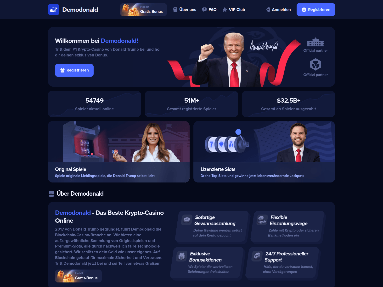 Screenshot of demodonald.cc