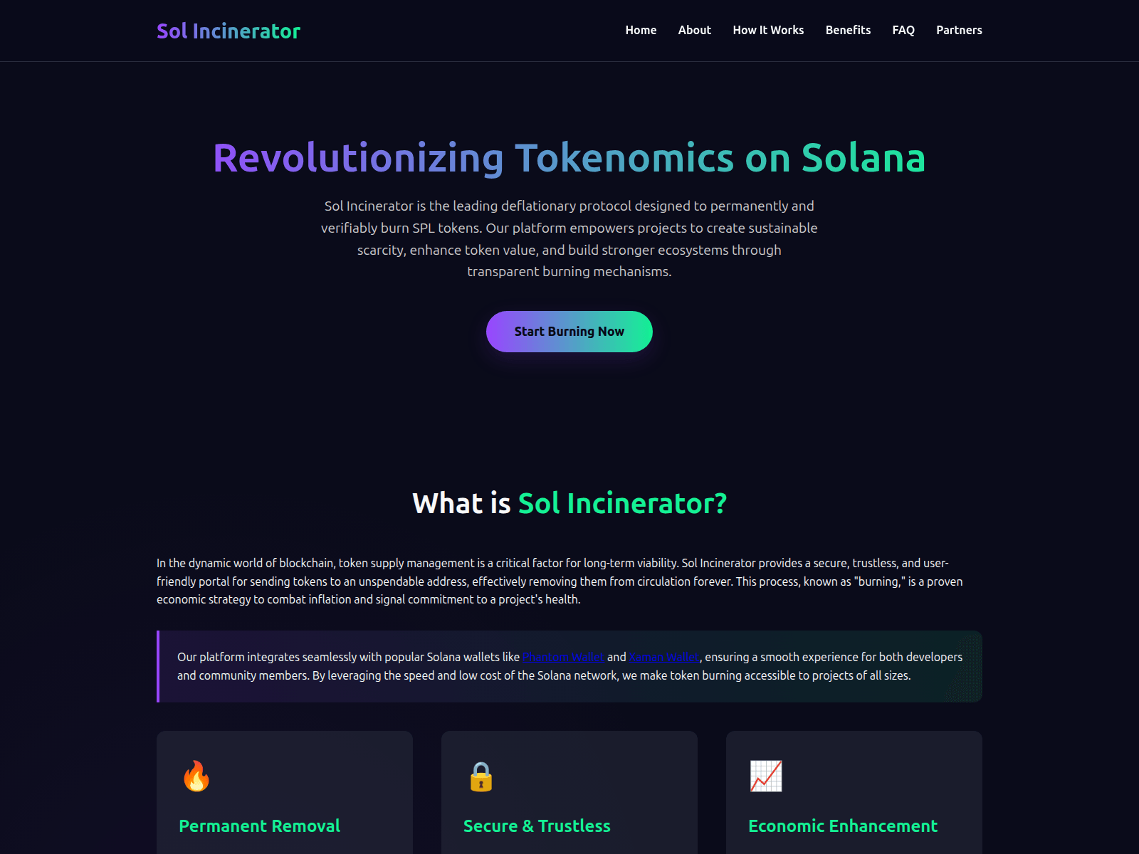 Screenshot of sol-incinerator.club