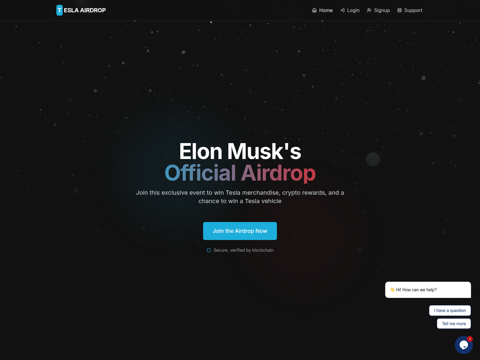 Screenshot von elonmuskgiveaway.org