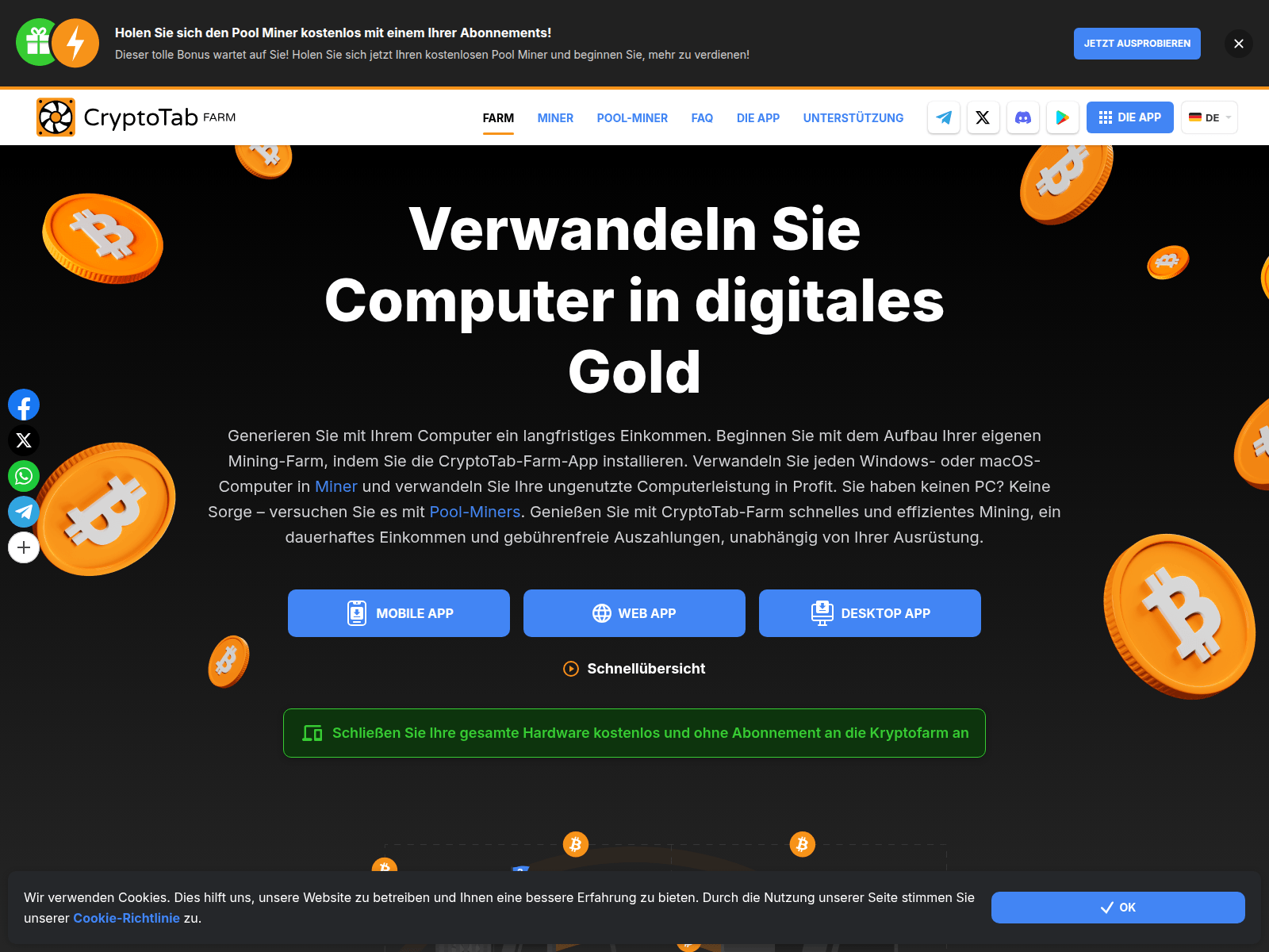 Screenshot of cryptotab.farm