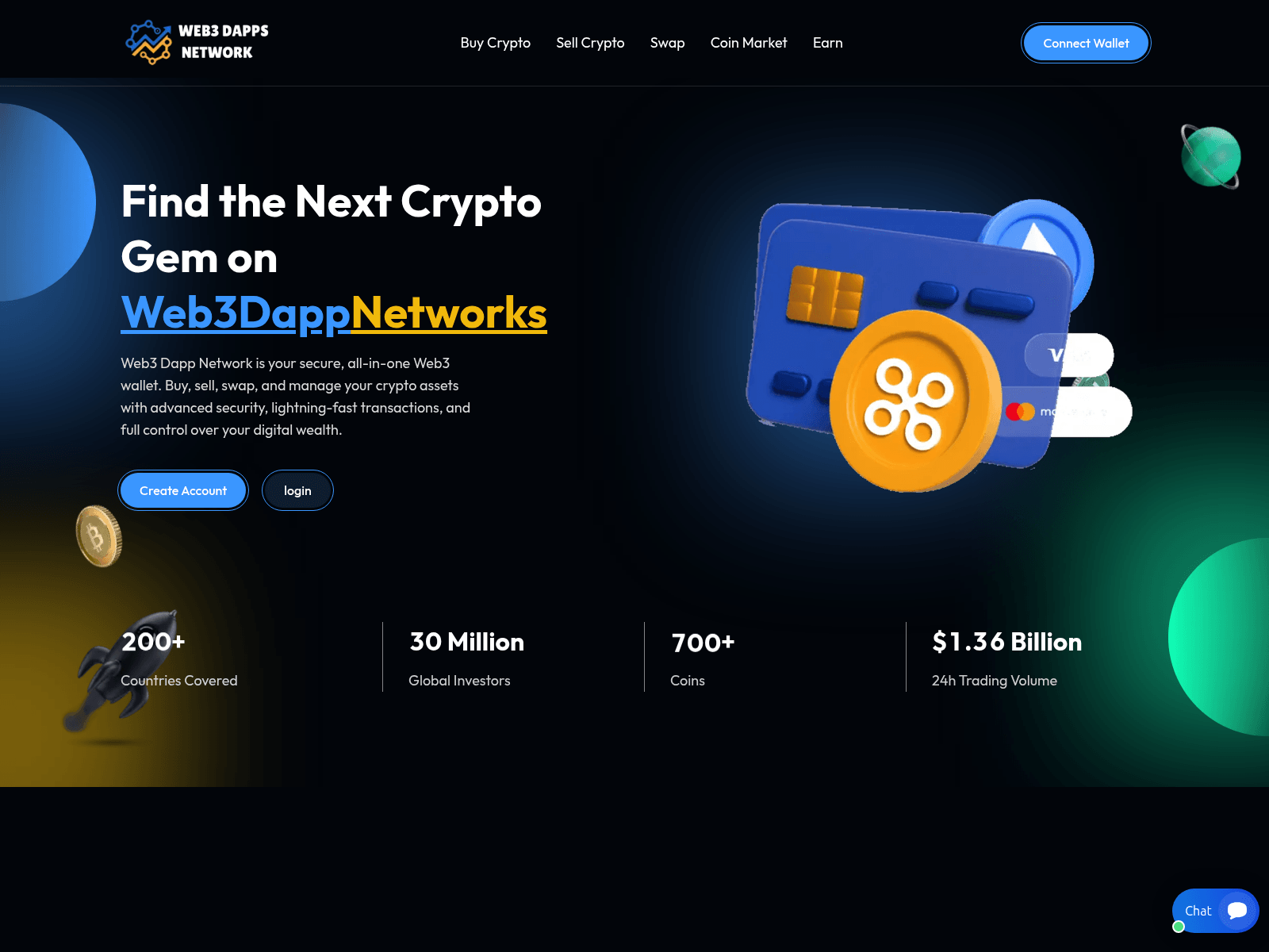 Screenshot of web3dappsnetwork.com