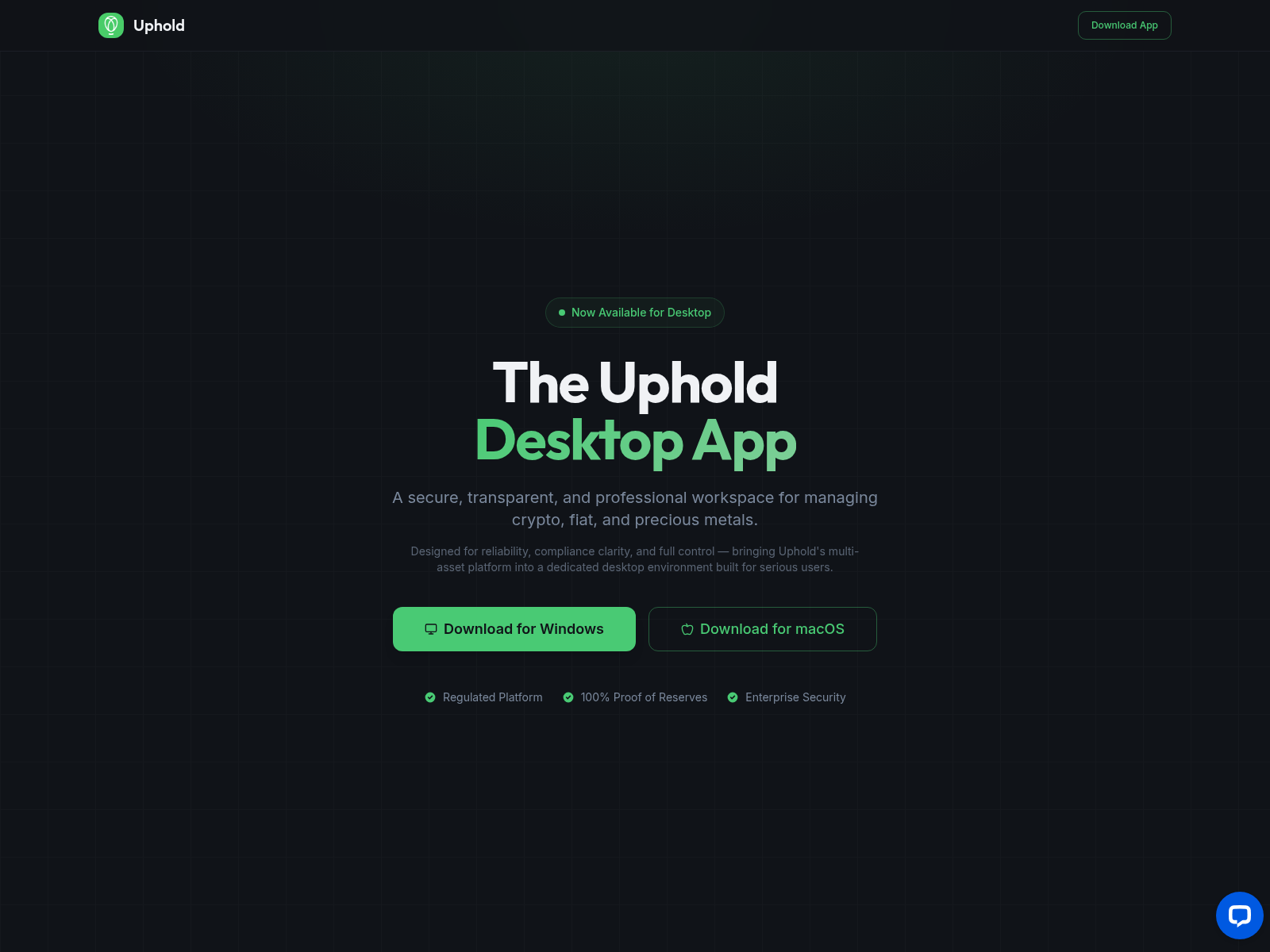Screenshot of upholdpc.com