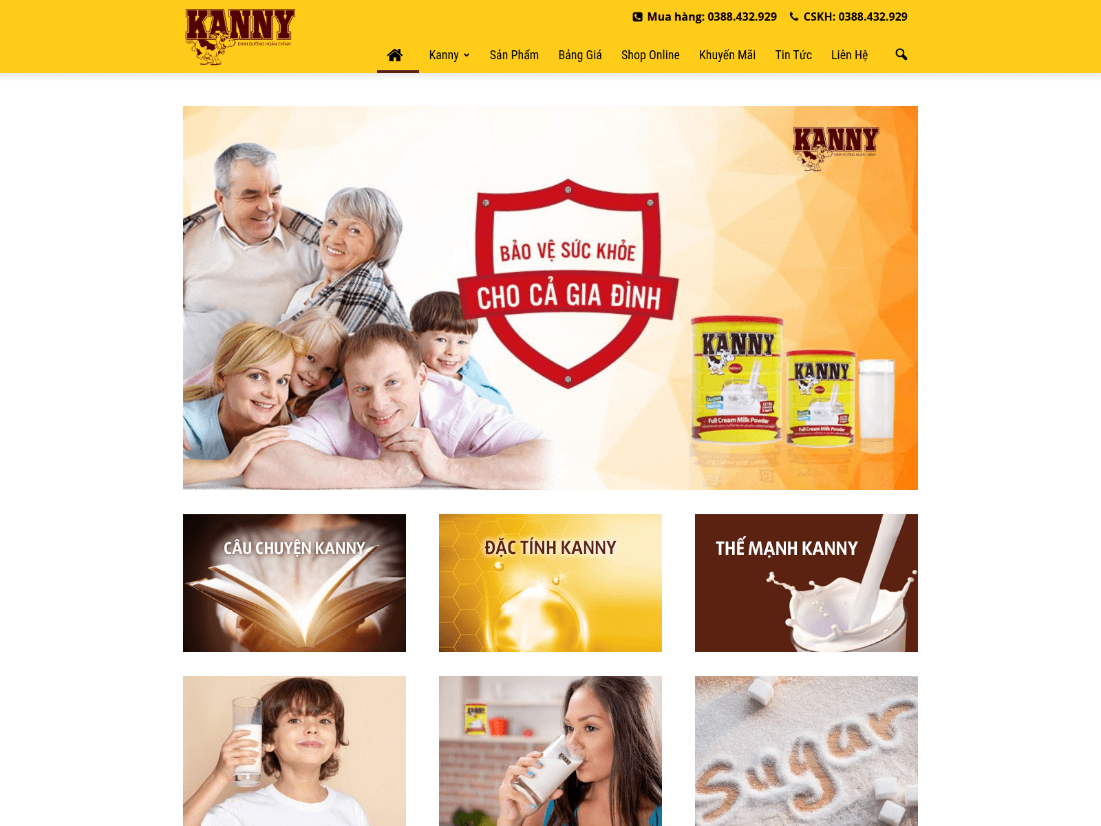Screenshot of kanny.com.vn