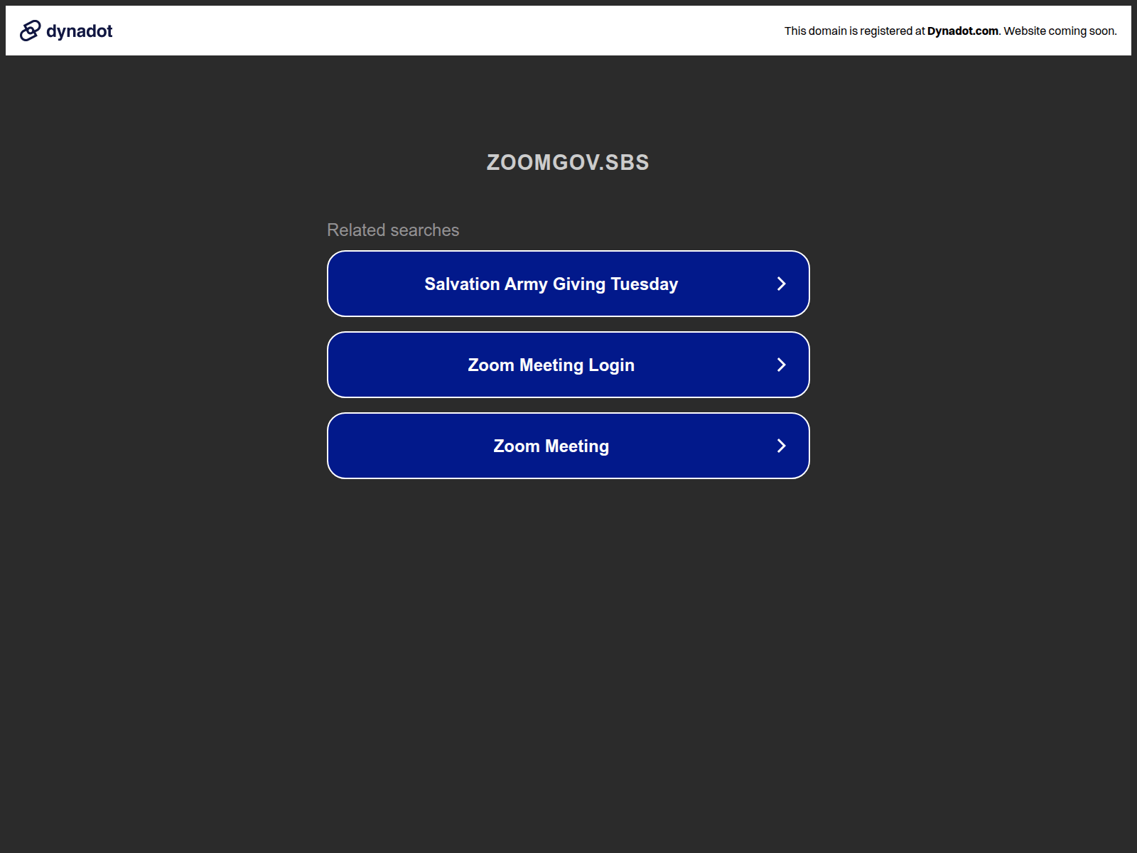 Screenshot of zoomgov.sbs