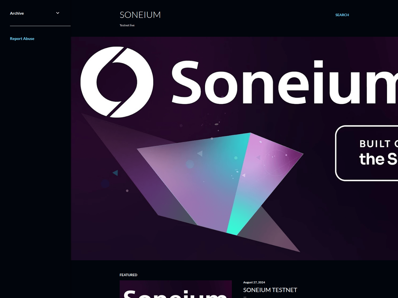 Screenshot of soneium.blogspot.com