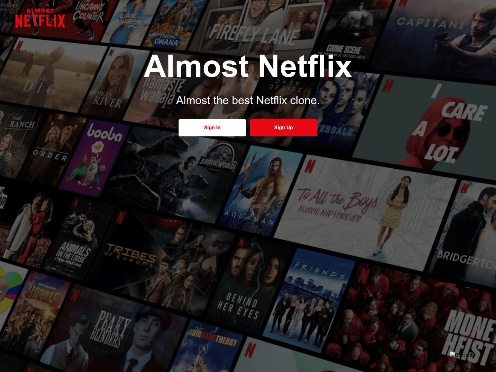Screenshot of almost-netflix.vercel.app