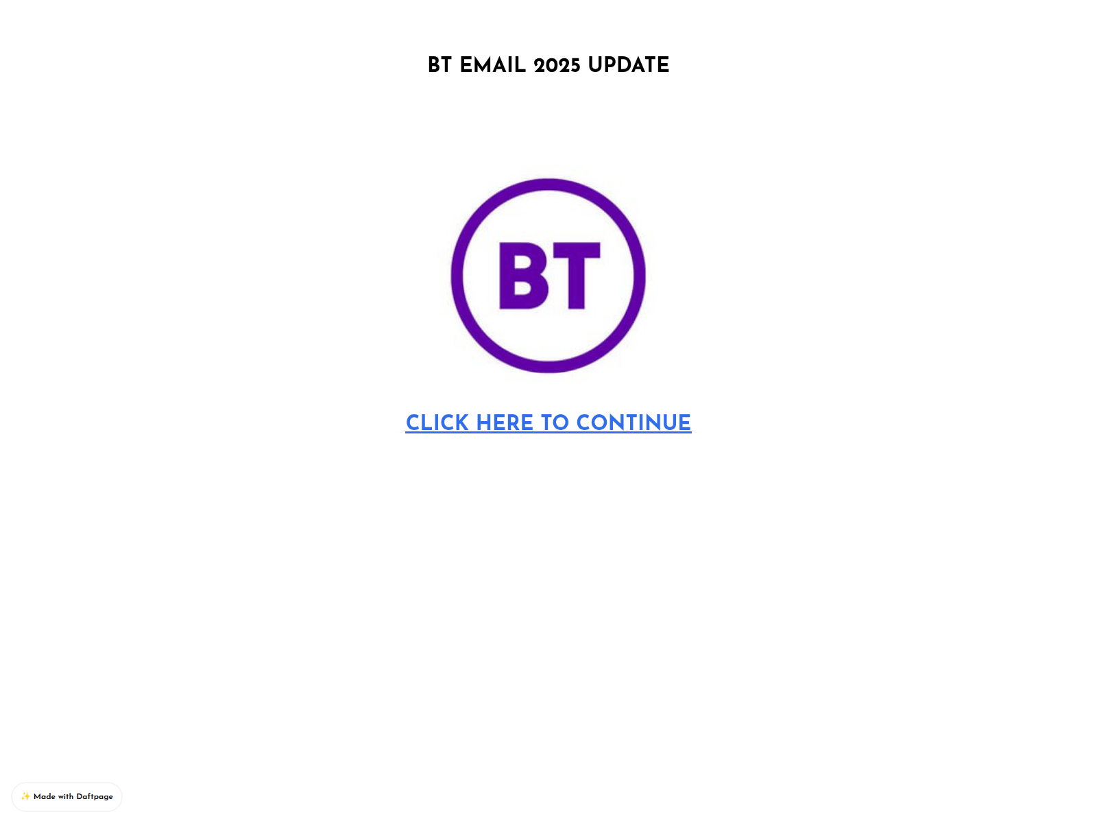 Screenshot of bt-yaktl.daftpage.com