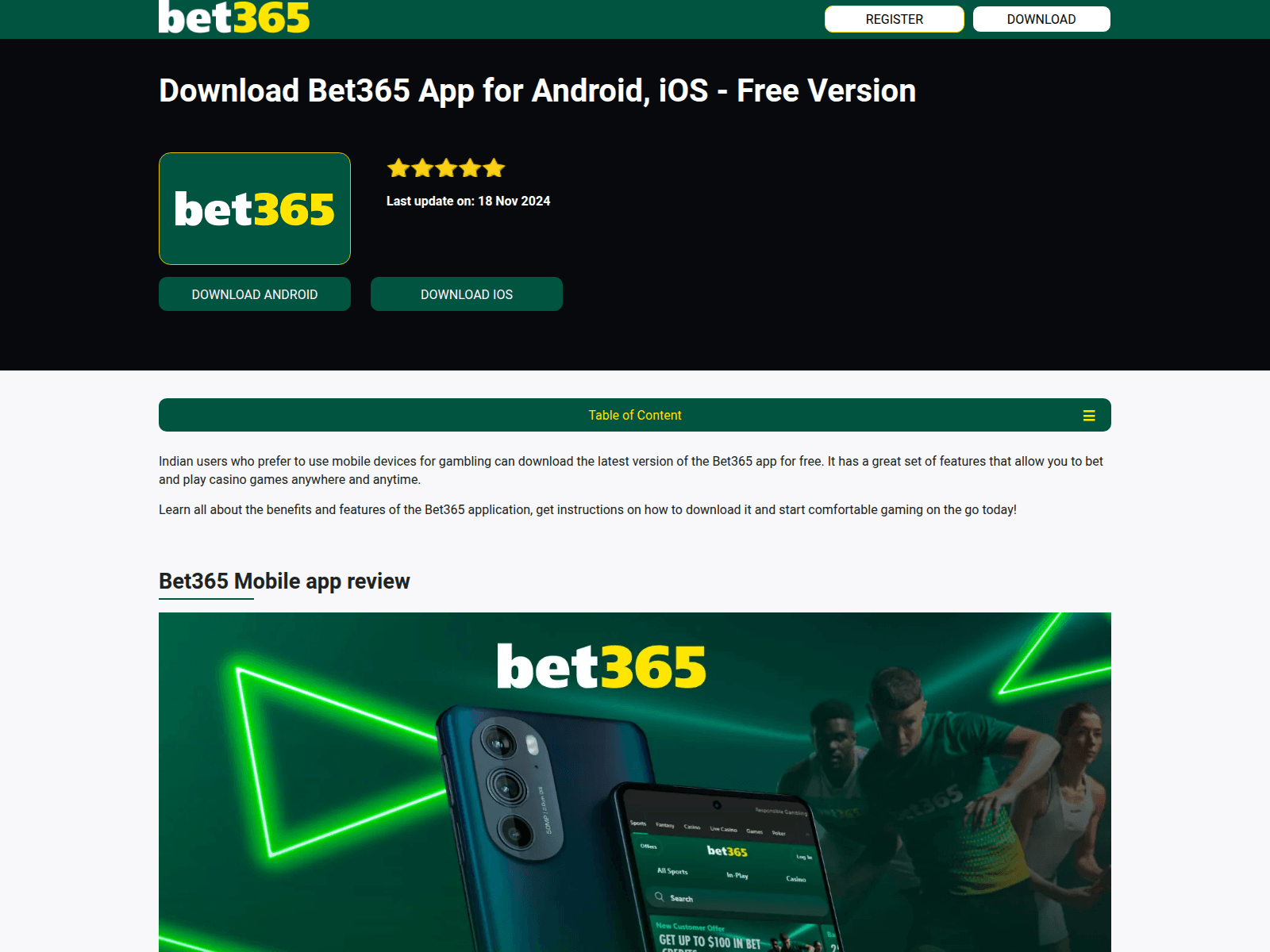Screenshot of bet365apk.in