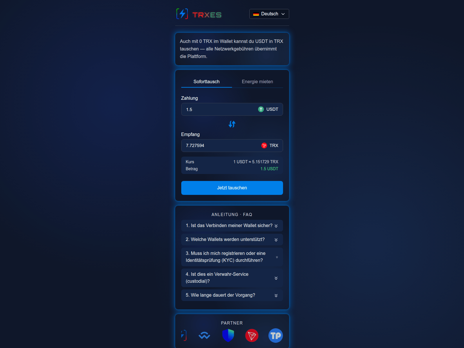 Screenshot of trxes.org
