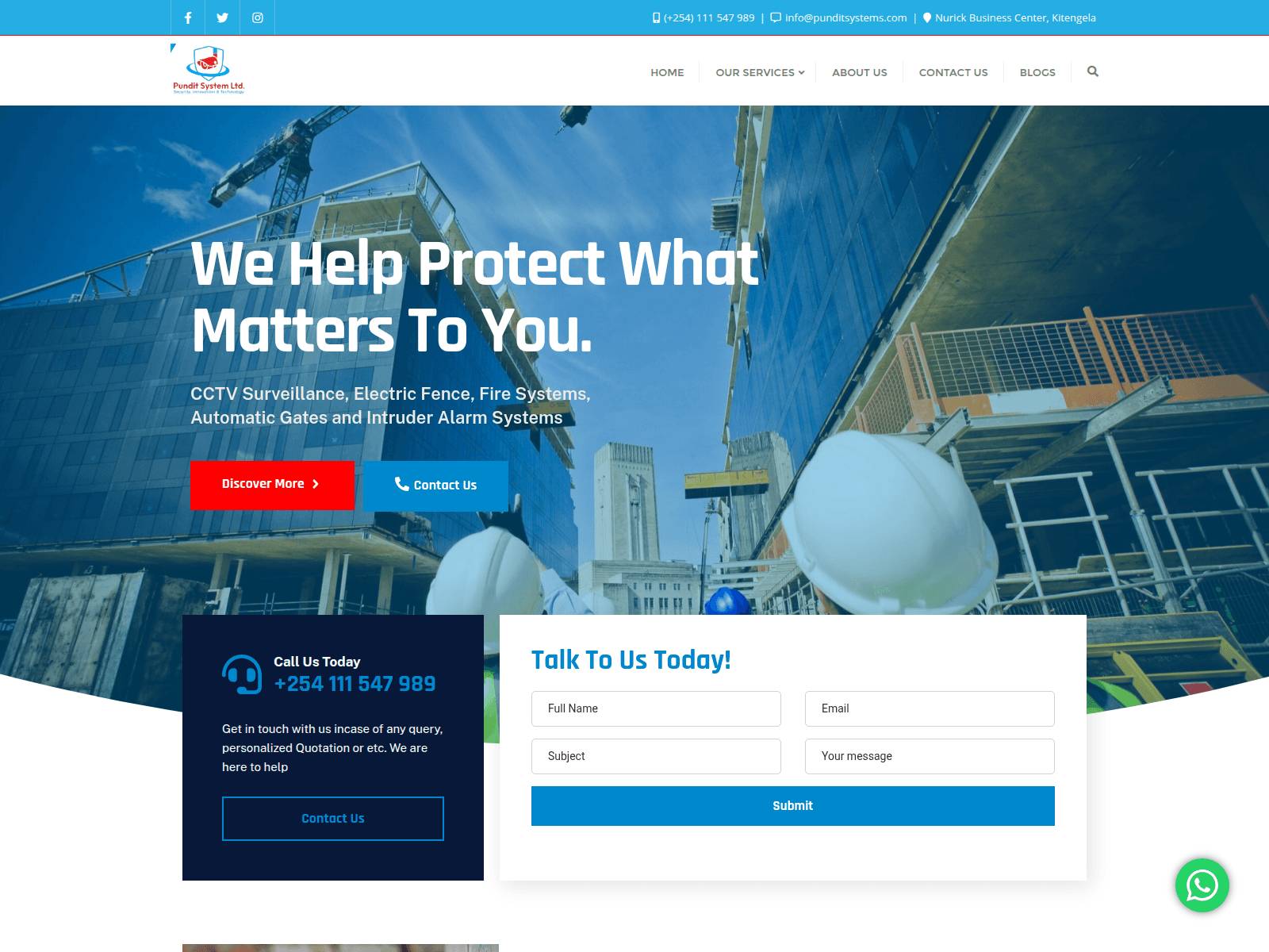 Screenshot of punditsystems.com