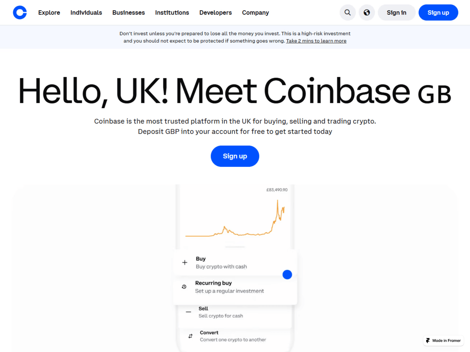 Screenshot of guide-coinbse-pro.framer.website