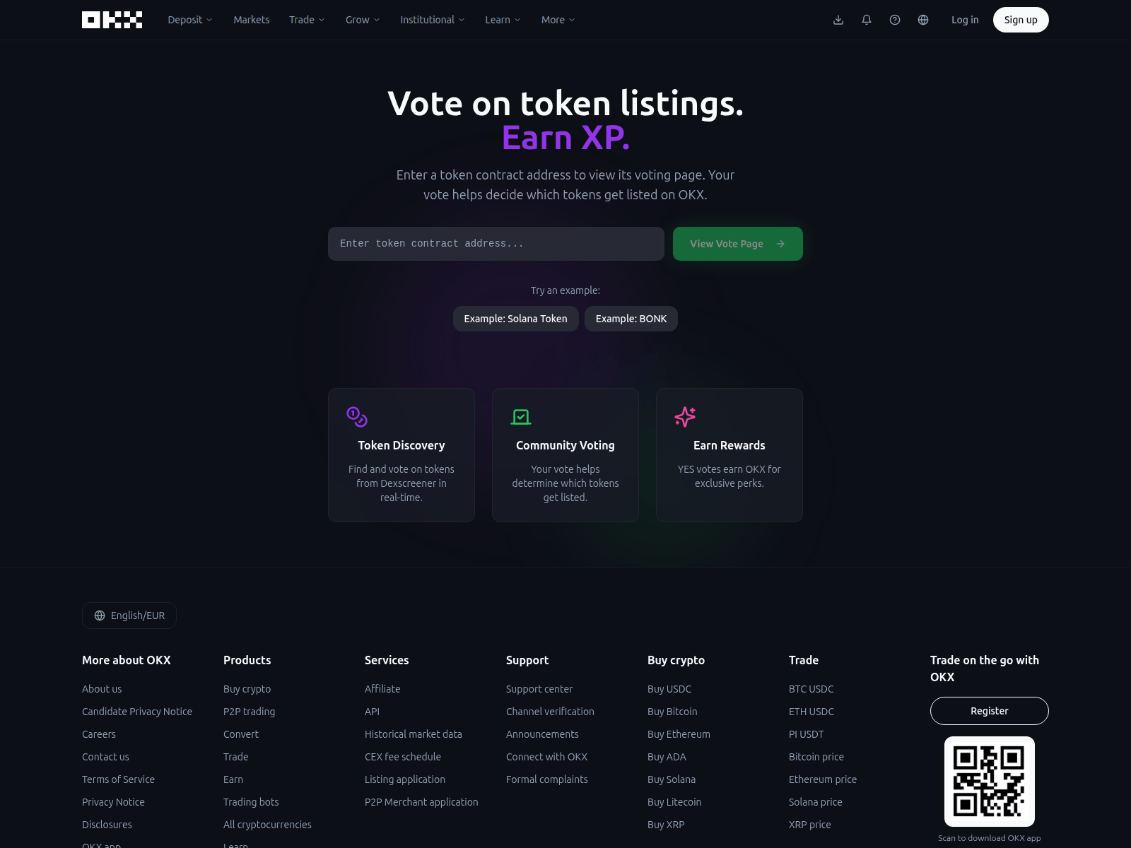 Screenshot of okx-listing.xyz