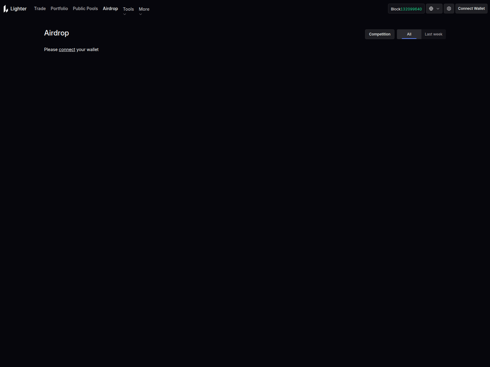 Screenshot of airdrop-lighter.xyz