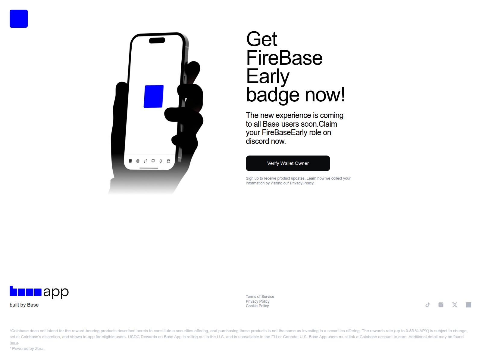 Screenshot of earlybadge.firebaseapp.com