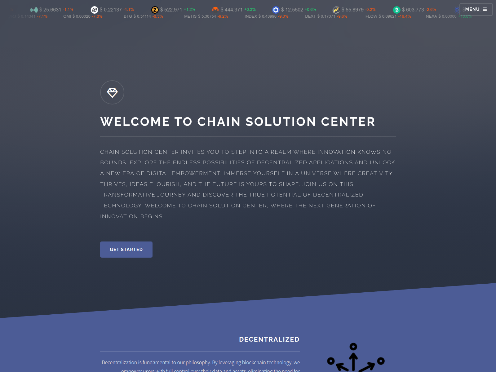 Screenshot of chainsolutionshub.pages.dev