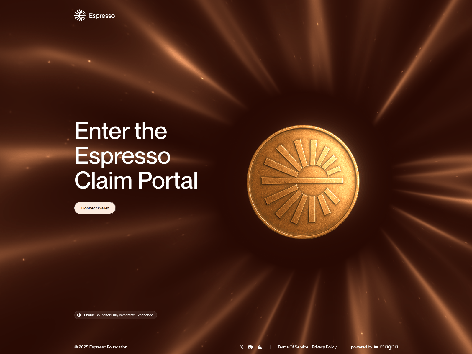 Screenshot of claim-espresso.app