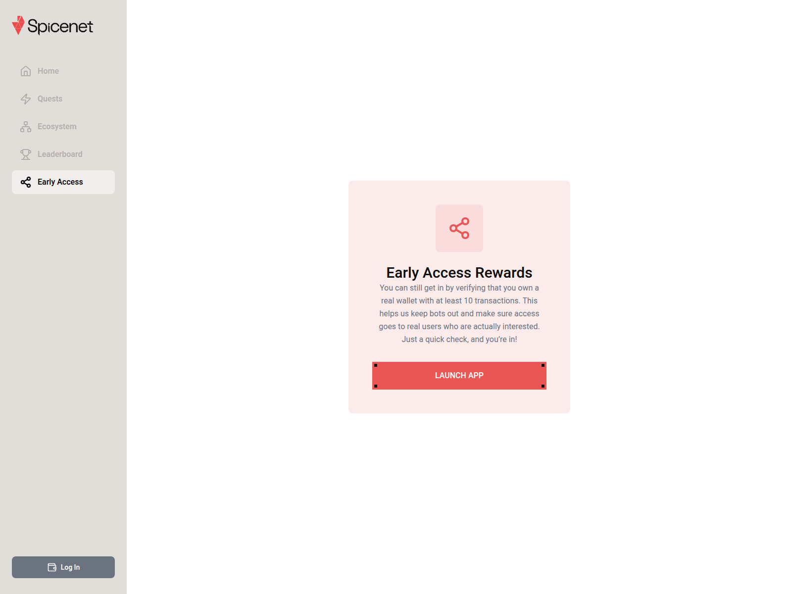 Screenshot of spicenet-app.web.app