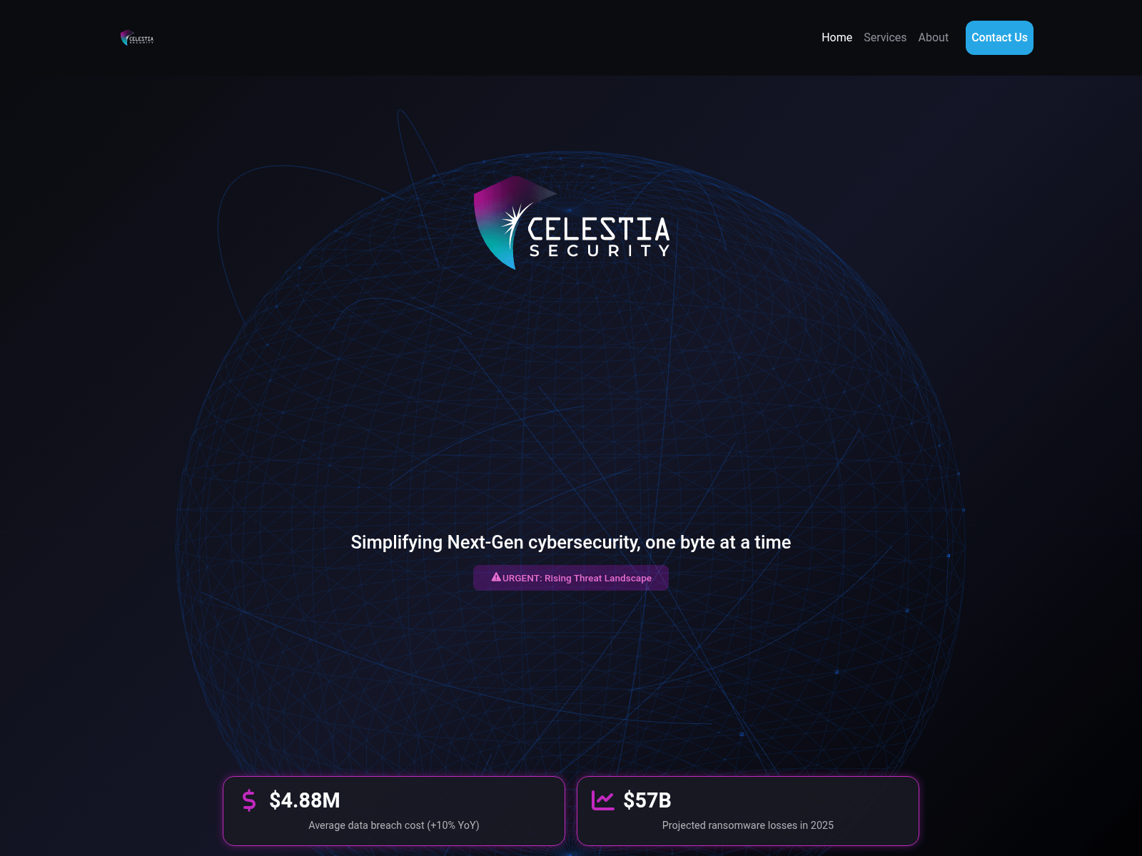 Screenshot of test.celestiasecurity.com