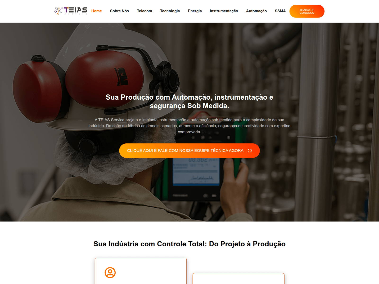 Screenshot of teiasservice.com.br
