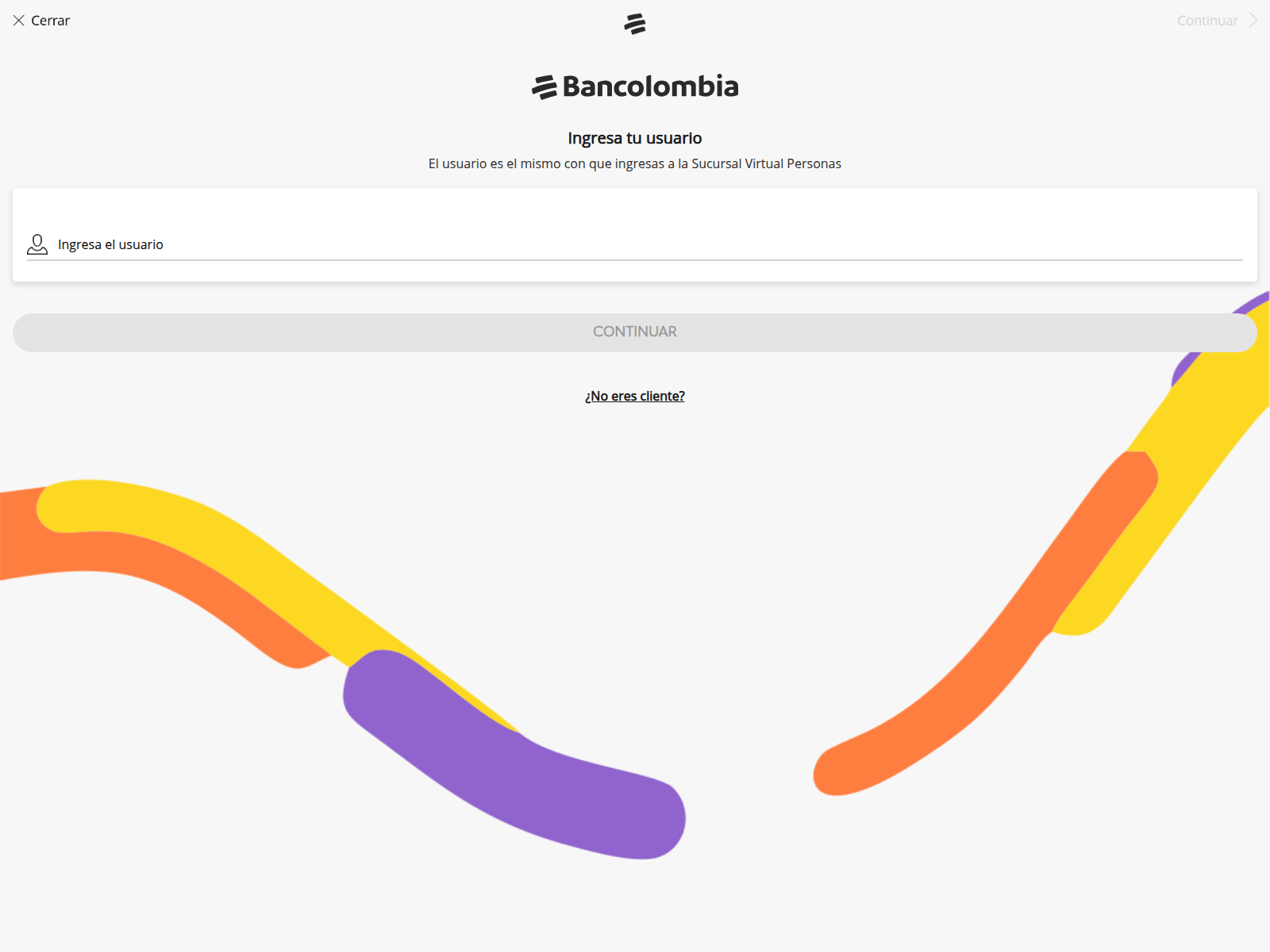 Screenshot of bancolombiafinanciaciondirecta.zeabur.app