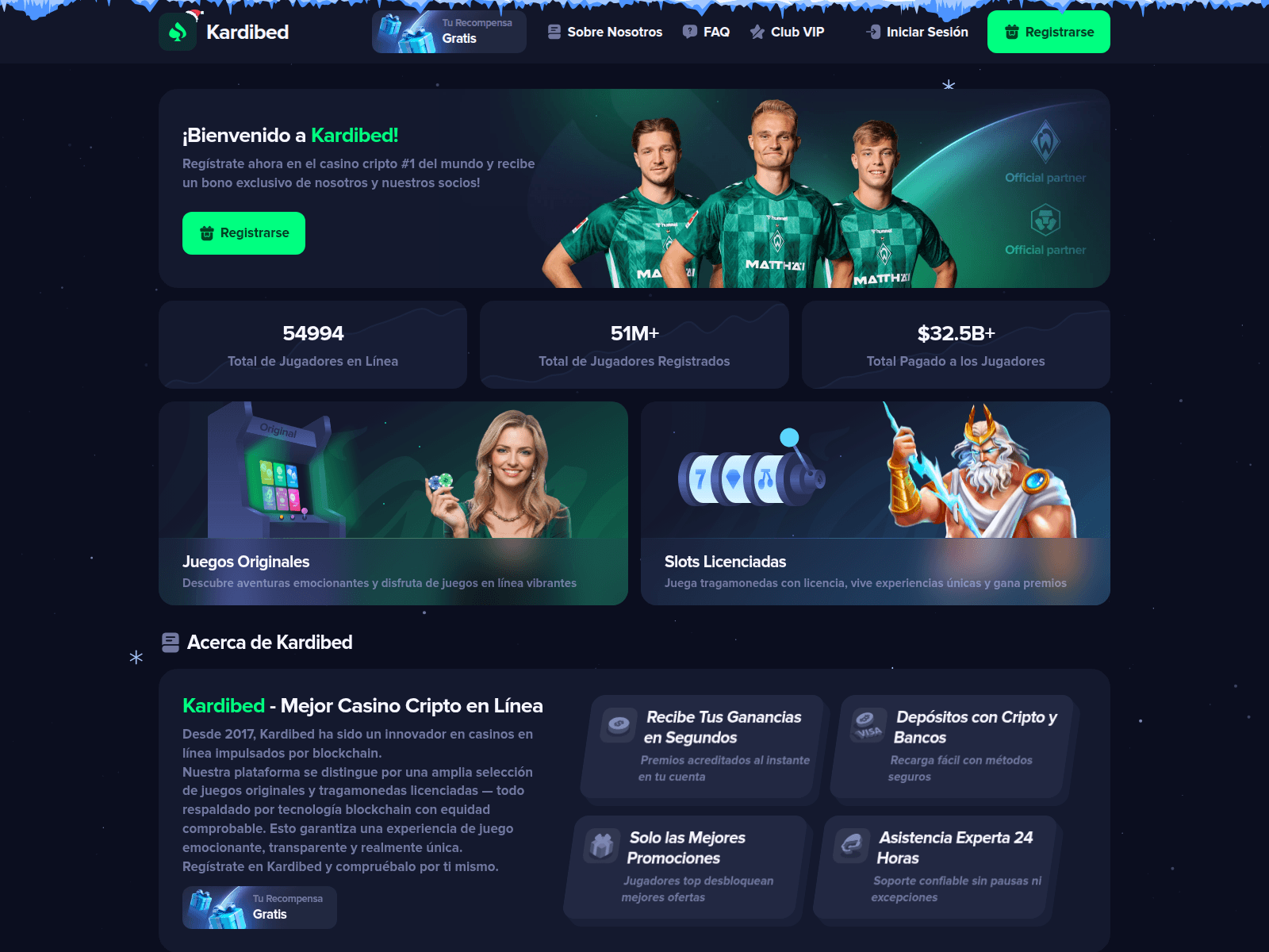 Screenshot of kardibed.com