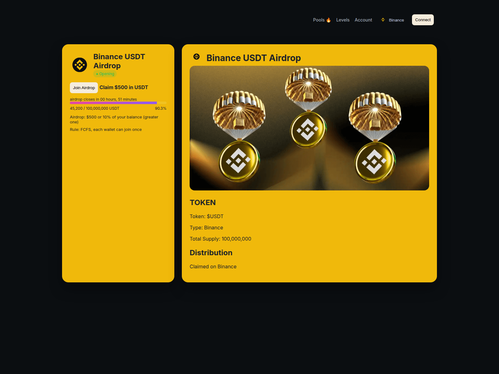 Screenshot of airdrop-web3-app.top