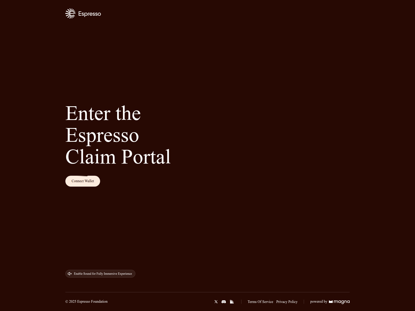 Screenshot of esspresso.xyz