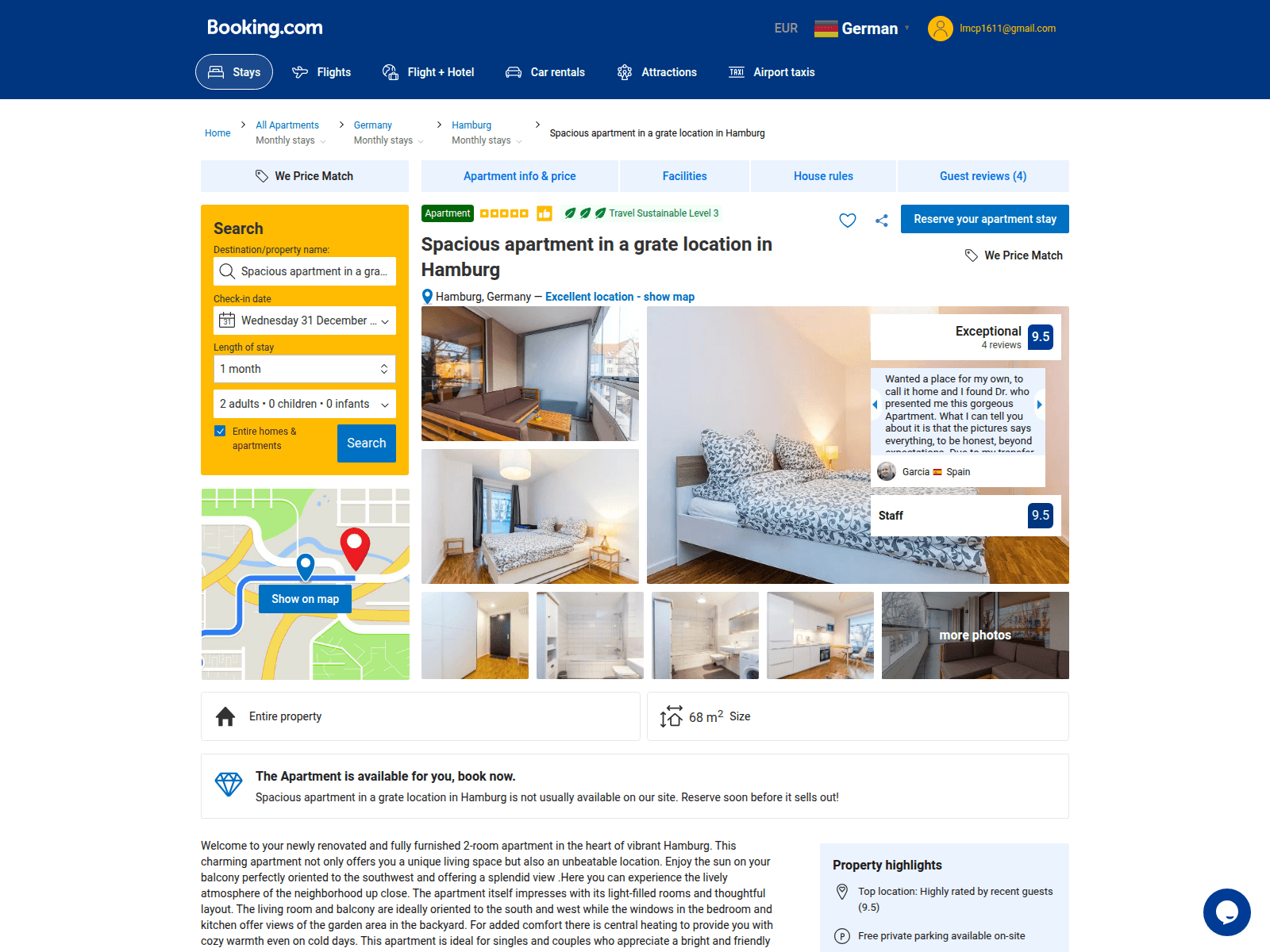 Forensic screenshot of booking.com.s1.prope88548523.homes
