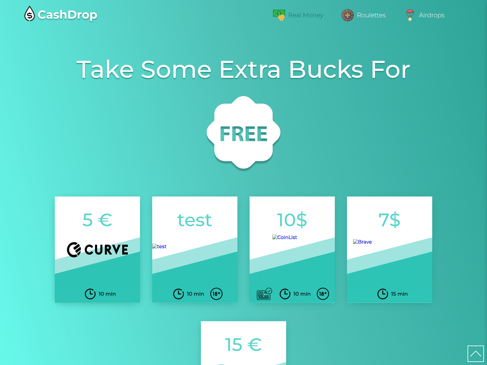 Forensic screenshot of cash-drop.netlify.app