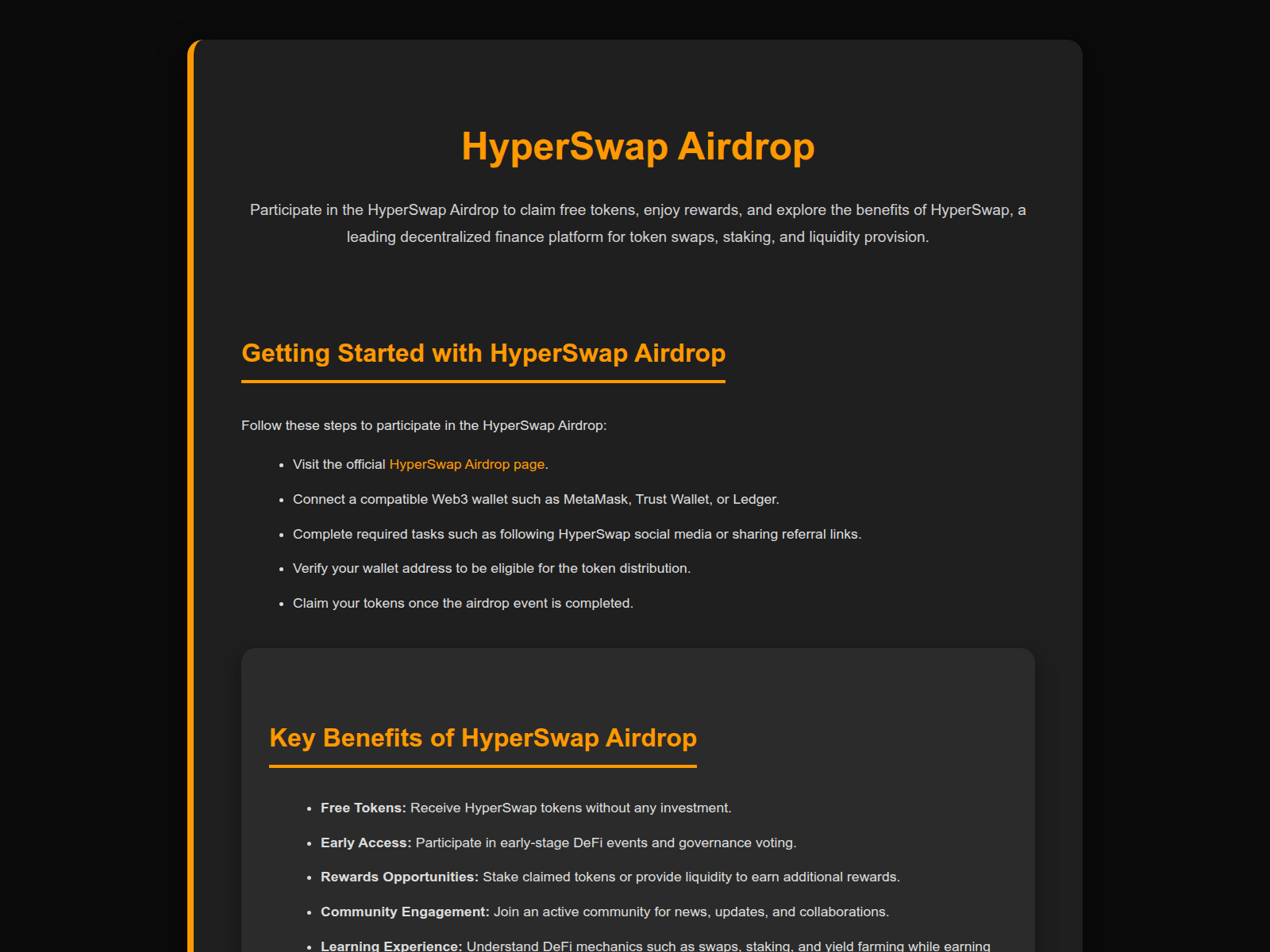 Screenshot of io-hyperswap-airdrop.pages.dev
