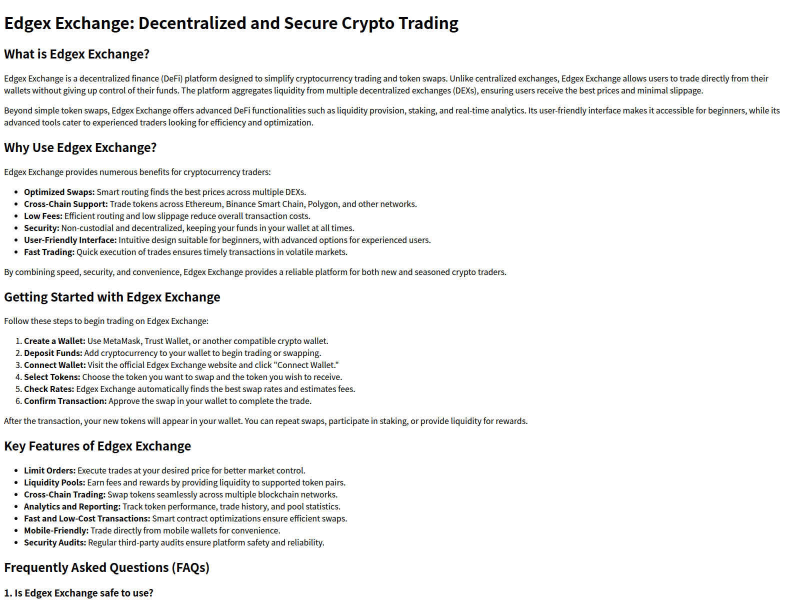 Screenshot of io-edgex-exchange.pages.dev