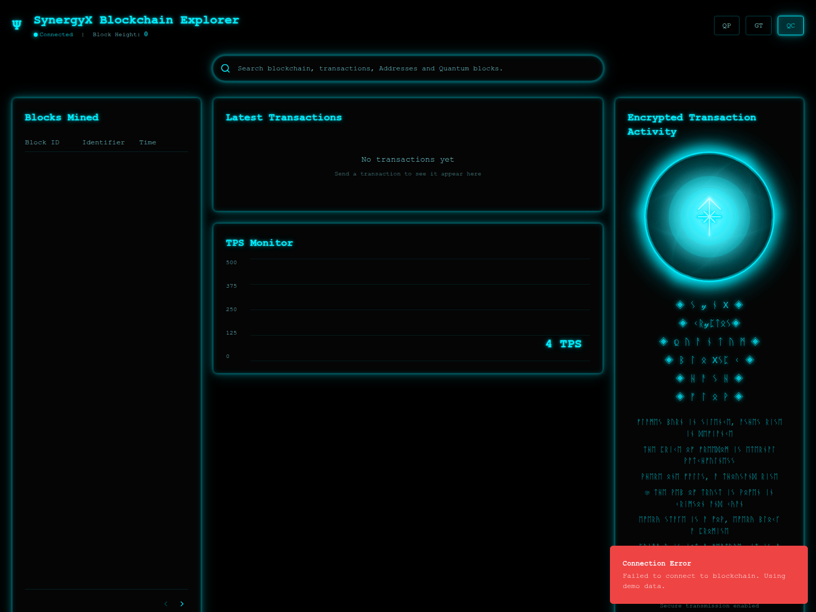 Screenshot of mail.synergyxchain.com